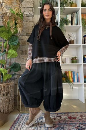 Bobby Mesh Layering Top Nevis Plaid Black